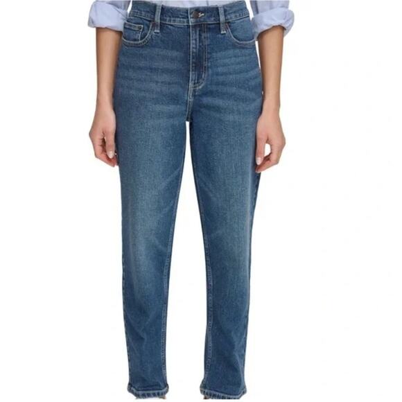 Calvin Klein Vintage Straight Dark Wash Jeans, Size 4, New with Tag - Picture 1 of 8